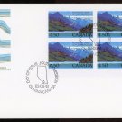 Canada 1982 First Day Cover Waterton Lakes National Park Corner Block