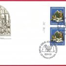 FDC  Canada 1982 Christmas St Francis of Assisi and the Christmas Crib Blue Block