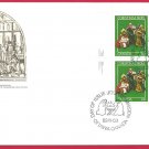 FDC  Canada 1982 Christmas St Francis of Assisi and the Christmas Crib Green  Block