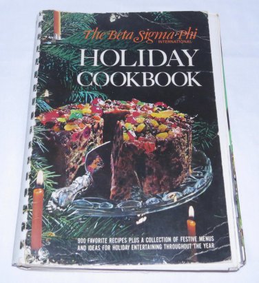 The Beta Sigma Phi International Holiday  Cookbook 1971