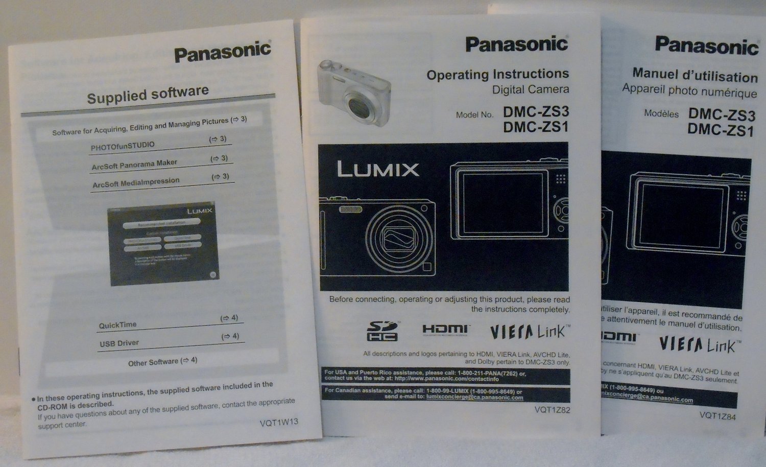 Panasonic Lumix DMC FX01 Original Operating Instruction English and French