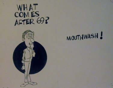 5 - Original pen & ink ribald cartoons