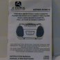 Audio Vox AXP825-32/28/10 Owner's Manual