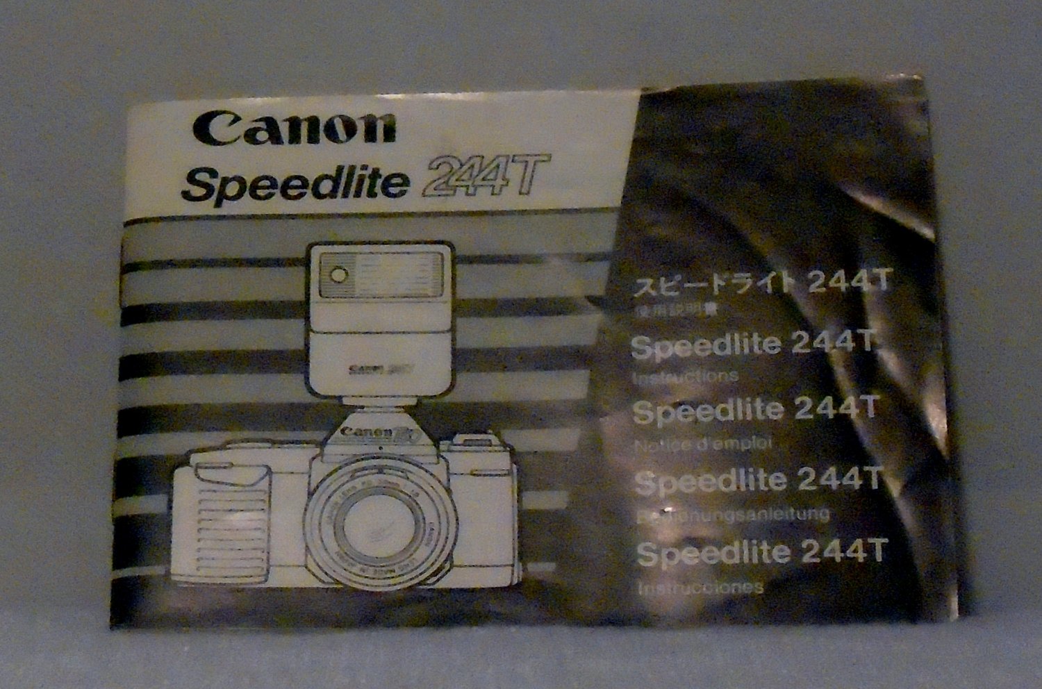 Canon Speedlite 244T Instruction Manual