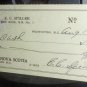 7 - 3 cent excise cancelled checks  from 1945 - 1952