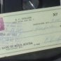 7 - 3 cent excise cancelled checks from 1945 - 1952