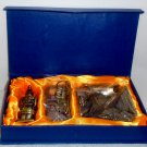Vintage Chinese Bronze Horses -Lighter, Key Holder, Bottle Opener, Ash Tray set from late 1900's