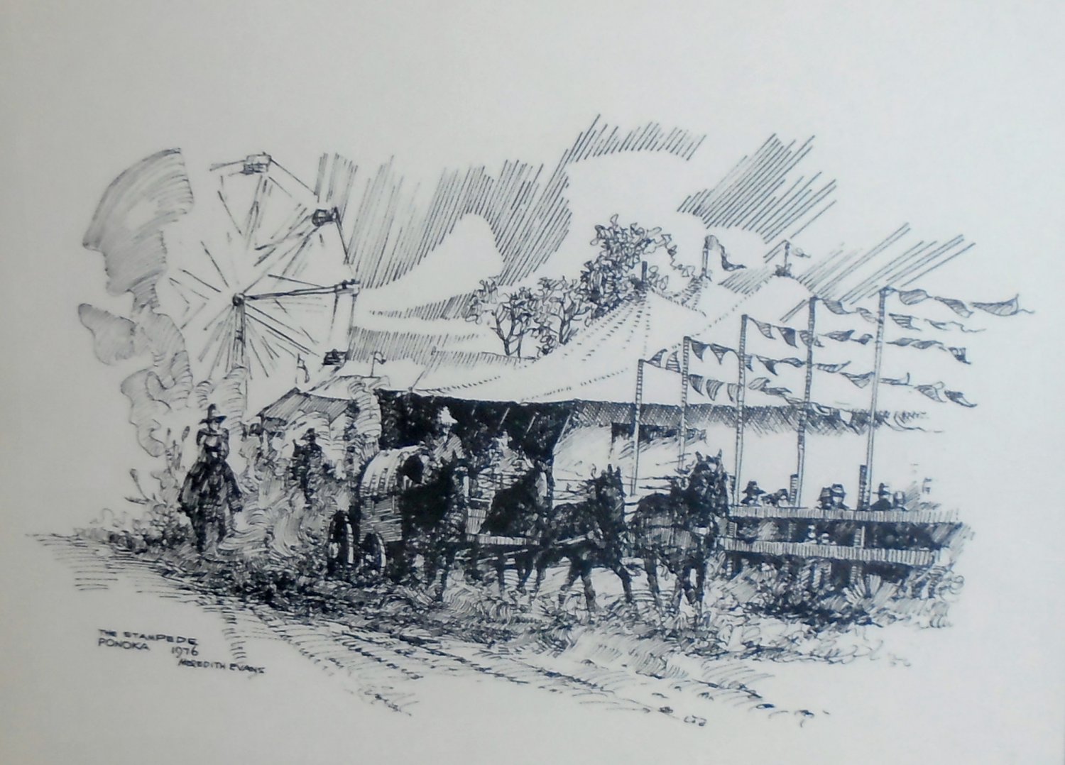 PRESERVING ALBERTA'S HISTORY (PONOKA STAMPEDE) 1976 Meredith Evans