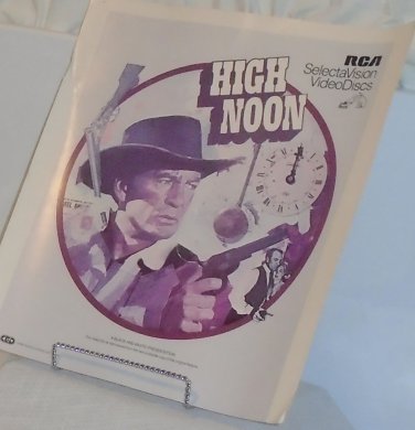 Vintage CED High Noon Western Classic Movie Videodisc RCA Selectavision