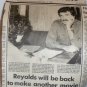 Burt Reynolds clippings (4) Penticton Herald (3) - Oliver Chronicle (1)