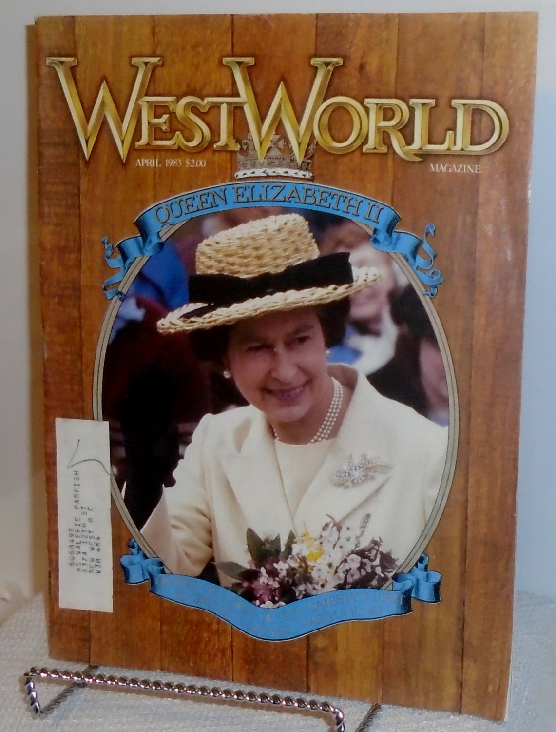 WestWorld Magazine April, 1983 Queen Elizabeth II