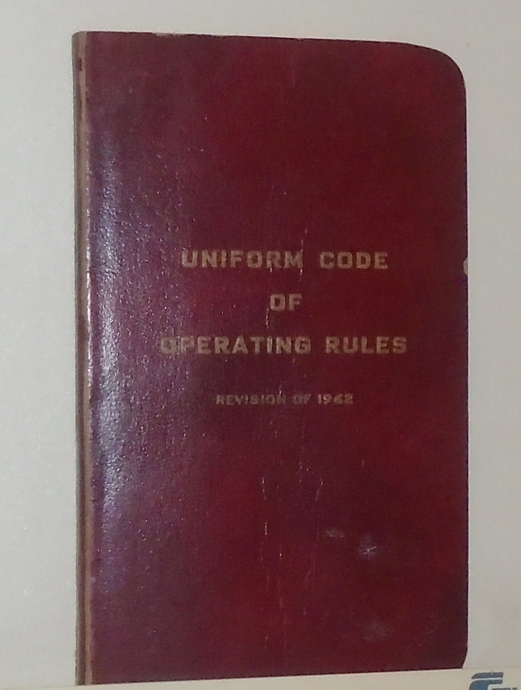 1962 CANADIAN RAILROAD UNIFORM CODE OF OPERATING RULES REVISION RARE RR RAILWAY