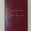 1962 CANADIAN RAILROAD UNIFORM CODE OF OPERATING RULES REVISION RARE RR RAILWAY