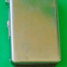 95mm Stainless Steel Cigarette Case Holder Box w/ Windproof  Butane Refillable Lighter