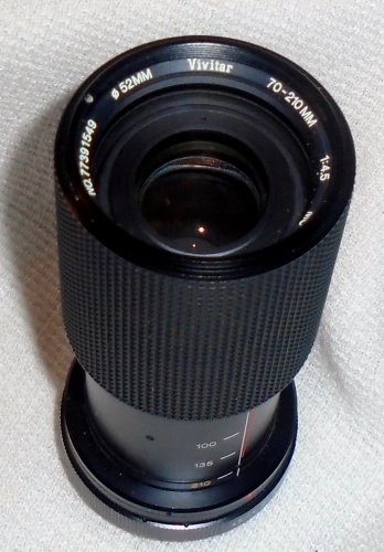 Vivitar 70  210 mm 1:4.5 MC Macro Focusing Zoom Diameter 52 mm Telescopic Lens