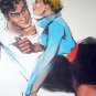 Hanging Out with different agenda's - Ted Ingram Circa 1950 Original Artwork
