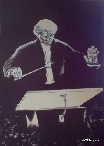 The Conductor - A.E. (Ted) Ingram - original artwork