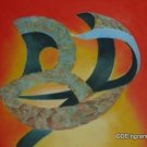 The Curve in Motion - An Abstract in Oil - original by Ted Ingram Circa 1975 -78