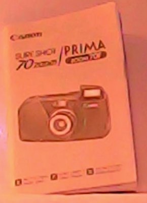 Canon Sure Shot Prima Zoom 70F Instruction Manual