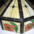 Vintage Tiffany Style Leaded Glass Lamp Circa 1960's
