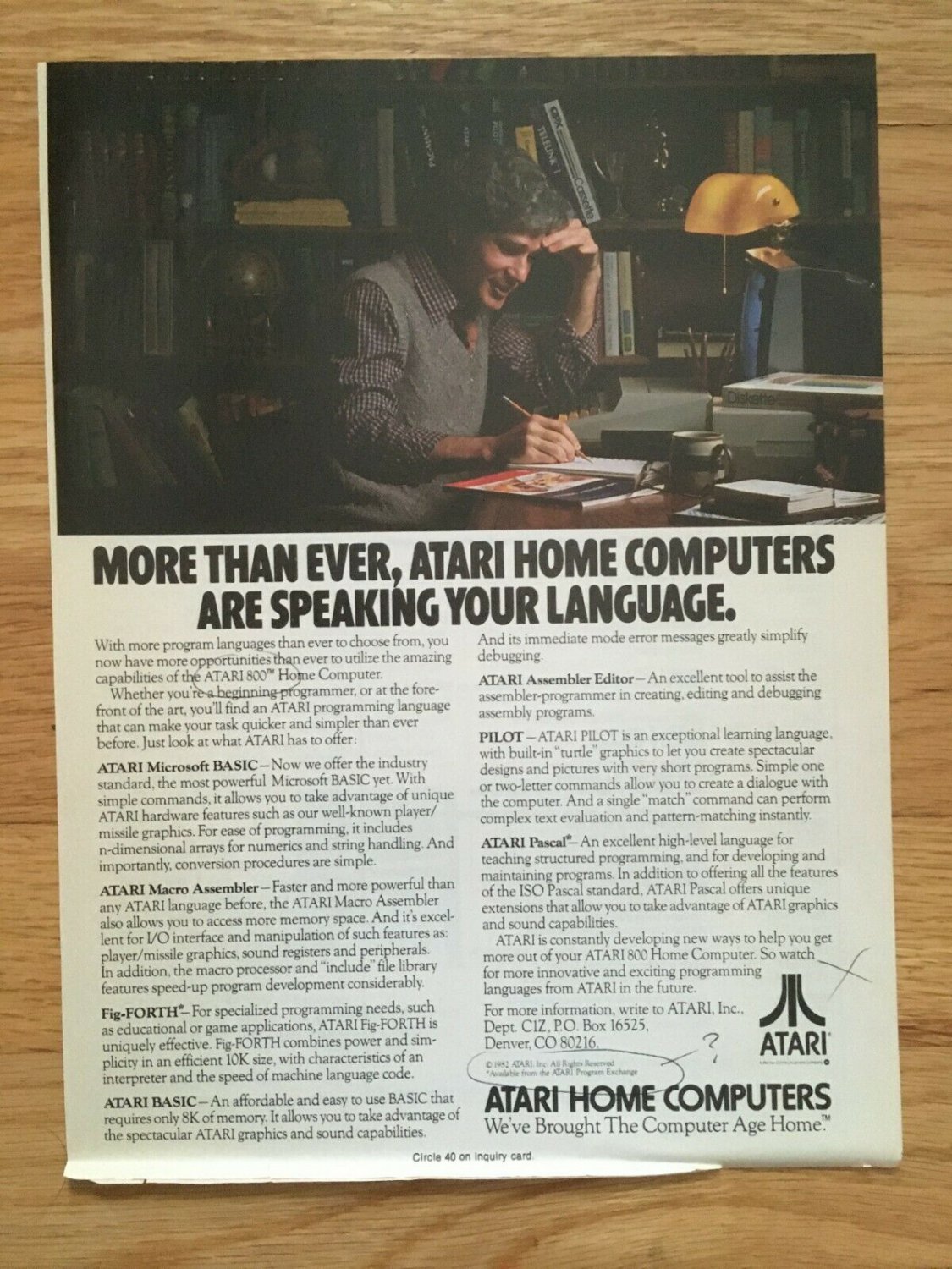 Atari Home Computer Ad From 1983