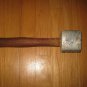 Vintage Large Heavy-Duty Meat Tenderizer Mallet, And Sharping Stone