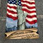 Vintage National Heirloom Wall Rug Statue of Liberty 36 X 56