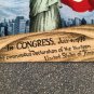 Vintage National Heirloom Wall Rug Statue of Liberty 36 X 56