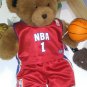 Build a bear boy with authentic NBA jersy.