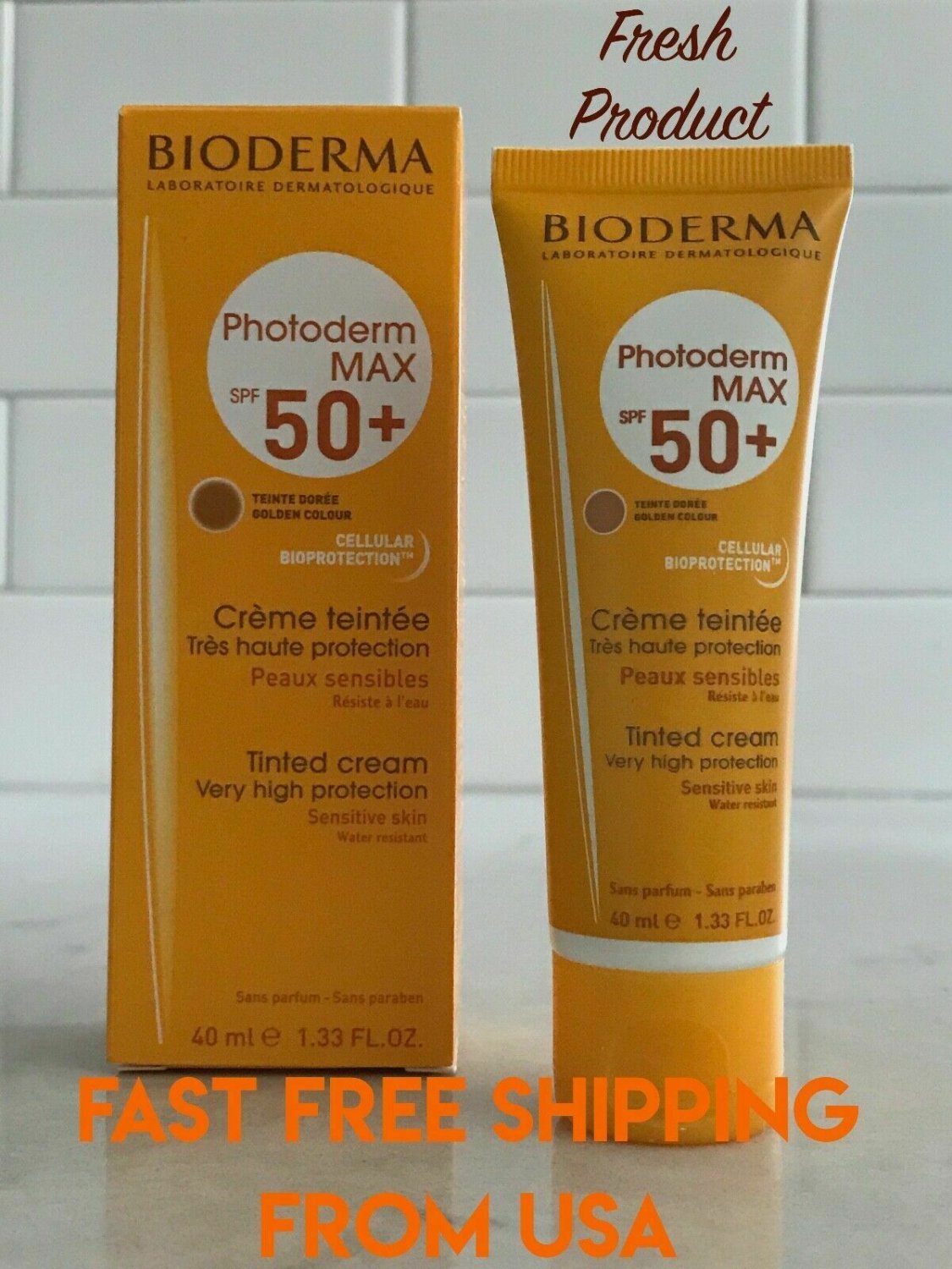 BIODERMA MAX 40ml, tinted sun care (golden colour) , SPF50 + Exp 12/2020