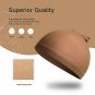 Deluxe Wig Cap - 2 Pack - Brown Stretchy Nylon