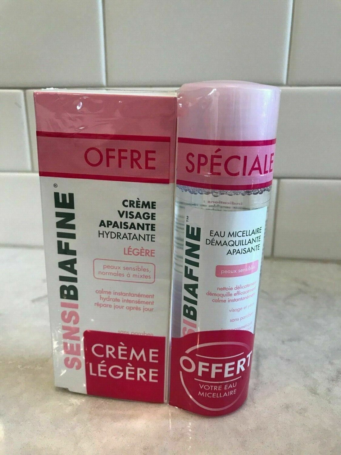Sensibiafine Light Cream & Micellar Water Set! Sensitive Dry Skin Exp 01/2021