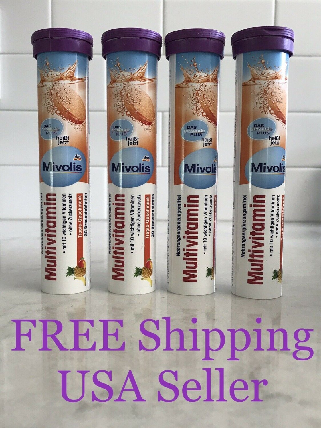 Multivitamin 5x 20 Das Gesunde Plus Effervescent Tablets Health Energy Pack Of 5