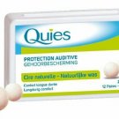 QUIES ear plugs natural wax Hearing Protection 27 dB 12 pairs