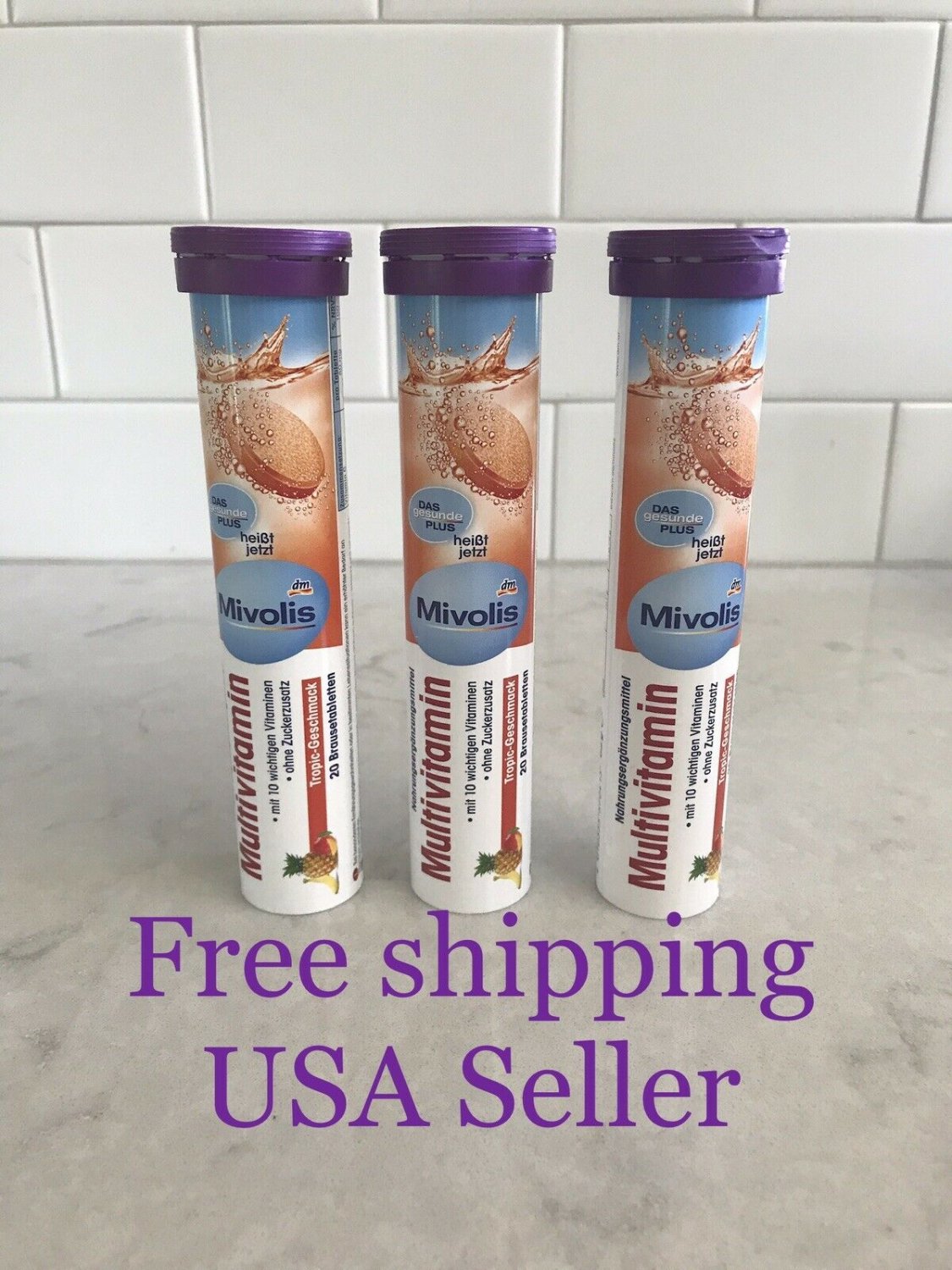 Multivitamin 3x 20 Das Gesunde Plus Effervescent Tablets Health Energy Pack Of 3