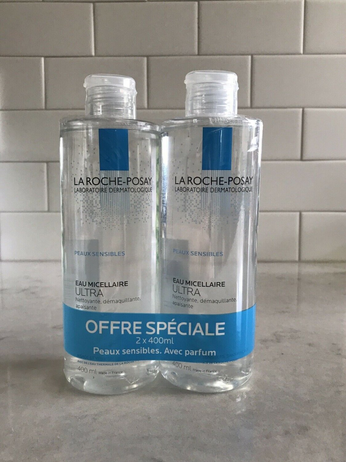 La Roche-Posay Micellar Cleansing Water and Makeup Remover *LOT OF 2* 400ml