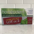 BOIRON TOOTHPASTE HOMEODENT HOMEOPATHIC with CHLOROPHYLL *LOT OF 2*