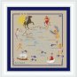 Map of Greece Cross stitch pattern Greek text, pdf pattern, Instant download PDF