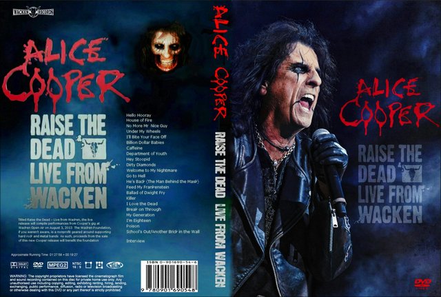 Alice Cooper 2014 Raise The Dead Live From Waken DVD