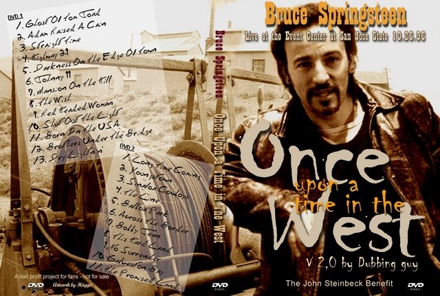 Bruce Springsteen 1996-10-26 Once Upon A Time In The West, San Jose, CA 2 DVD