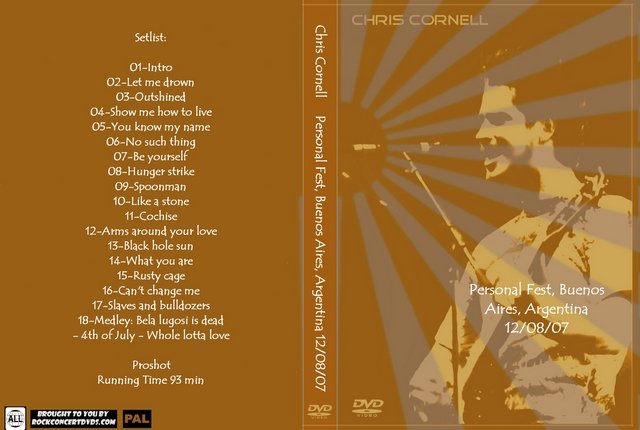 Chris Cornell 2007-12-08 Personal Fest, Buenos Aires, Argentina DVD