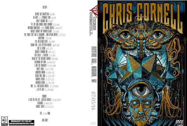 Chris Cornell 2016-07-05 Overture Hall, Madison, WI DVD