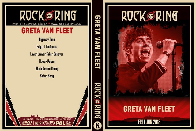 Greta Van Fleet 2018-06-01 Rock am Ring, Germany DVD