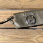 Coach Wristlet / Wallet Snap Closure Dark Moss Green Patent Leather 9"x 5" EUC~!