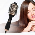 One Step Hair Dryer and Volumizer Hot Hair Dryer Brush, Hair Straightener and Curler (Black Gold)