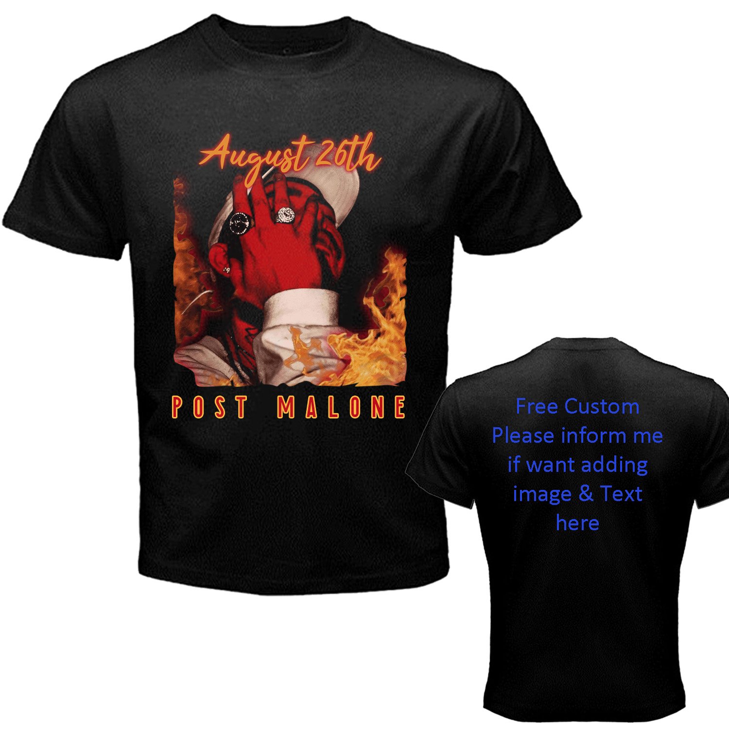 2 Post Malone -  Hollywood's Bleeding T-Shirt Size Adult S-5XL Kids Toddler Babys