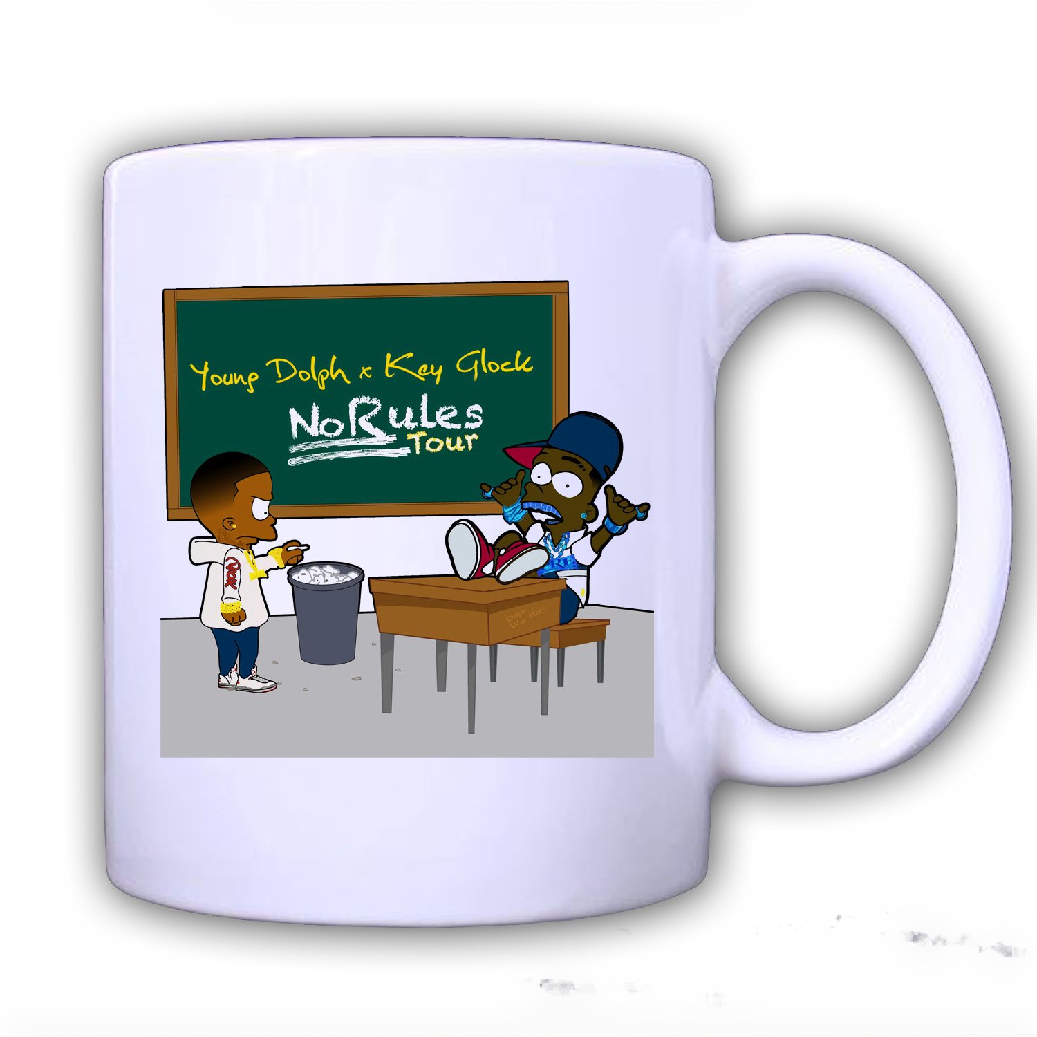 YOUNG DOLPH, KEY GLOCK - NO RULES TOUR Concert Album Mug