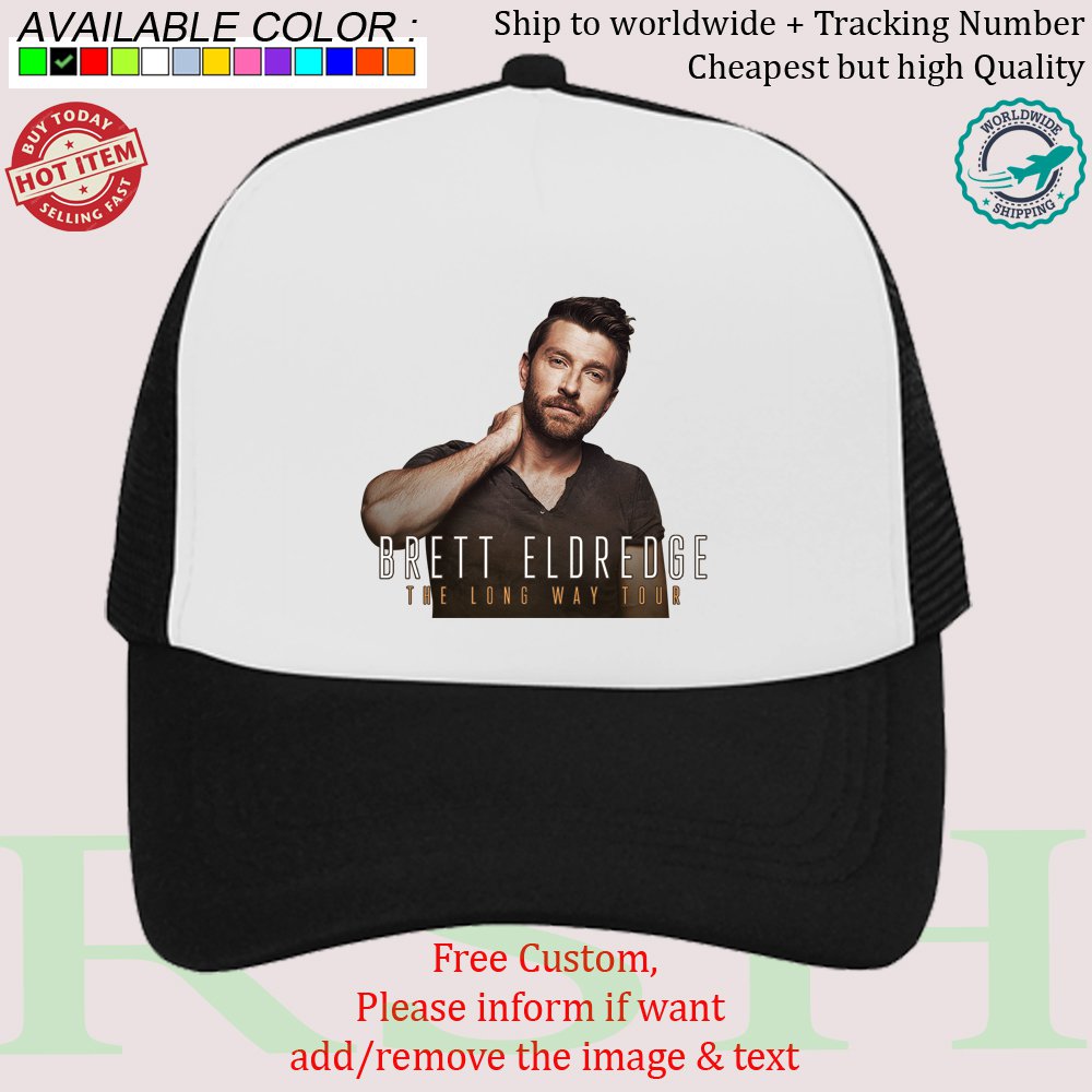 BRETT ELDREDGE - THE LONG WAY TOUR Concert Album Hats Caps