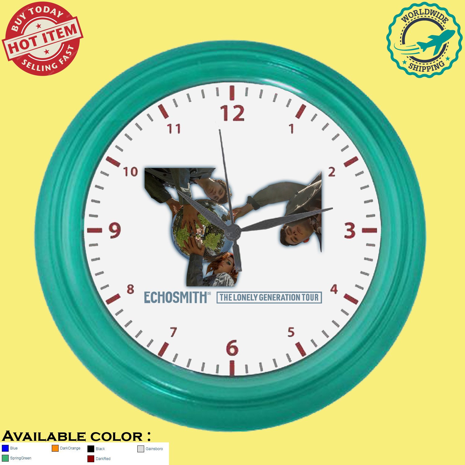 ECHOSMITH THE LONELY GENERATION TOUR  Concert Album Wall Clocks
