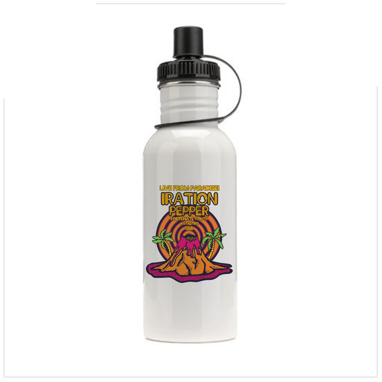 IRATION, PEPPER - LIVE FROM PARADISE TOUR Concert Album Sports School Bottle
